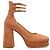 Chloé Loti Absatzschuhe aus Wildleder Orange