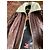 Ted Baker Giacca in pelle marrone con collo in shearling - vista 4