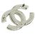Chanel Spilla CC Maxi Cristalli Baguette Argento - vista 4