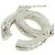 Chanel Spilla CC Maxi Cristalli Baguette Argento - vista 5