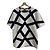 Céline T-Shirt Kleid Weiß Geometrischer Print
