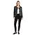 Chaqueta de tweed Tetys Iro Black / White con bordes deshilachados - vista 5