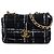 Borsa Chanel Medium Tweed 19 Flap Satchel Nera