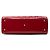 Borsa Lady Dior Large in pelle verniciata Cannage rossa - vista 3