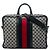 Borsa da lavoro Gucci GG Canvas Web Beige