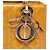 Borsa Lady Dior Medium in pelle verniciata Cannage Gialla - vista 5