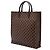 Borsa Tote Sac Plat Louis Vuitton Damier Ebene Marrone - vista 2