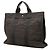 Borsa Tote Hermès Herline MM in tela grigia - vista 2