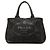 Prada Small Denim Canapa Logo Tote Satchel Grau