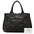 Prada Small Denim Canapa Logo Tote Satchel Grau - Ansicht 7