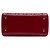 Borsa Lady Dior Medium in pelle vernice Cannage rossa Dior - vista 3