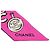 Foulard bandeau slim in seta stampata Pink Chanel Coco Charms - vista 2