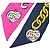 Foulard bandeau slim in seta stampata Pink Chanel Coco Charms - vista 6