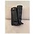 Givenchy Shark Botas em Couro Preto - vista 2