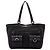 Borsa Tote Gucci GG Denim Abbey con anello a D e tasca, marrone