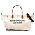 Autre Marque Borsa Tote da Viaggio Maxi Canvas Rive Gauche Saint Laurent Bianca