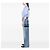 Borsa Satchel Alma BB Louis Vuitton Epi Denim Blu - vista 5