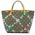 Borsa Tote Gucci Yuko Higuchi per bambini GG Supreme Cats and Daisies beige