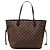 Louis Vuitton Damier Ebene Neverfull MM Tote Bag braun