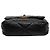 Borsa a patta Chanel 19 Medium in pelle di agnello nera - vista 3