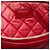 Clutch Chanel Large Quilted Lambskin O Case Roja - vista 5