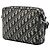 Borsa a tracolla Saddle Triple Pouch in tela Dior Oblique blu - vista 2