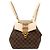 Zaino Louis Vuitton Damier Ebene Clapton Marrone