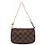 Borsa a mano Louis Vuitton Damier Ebene Mini Pochette Accessoires Marrone