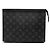Borsa a pochette Louis Vuitton Monogram Eclipse Pochette Voyage MM nera