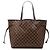 Borsa Tote Louis Vuitton Damier Ebene Neverfull MM Marrone