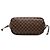 Borsa Tote Louis Vuitton Damier Ebene Neverfull MM Marrone - vista 3