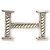 Hermès Hebilla Cinturón Touareg Plata 32mm Constance H