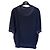 Giorgio Armani Rundhals-Pullover aus Seide in Marineblau