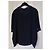 Giorgio Armani Rundhals-Pullover aus Seide in Marineblau - Ansicht 3