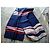 Hermès Pañuelo de Seda a Rayas Azul, Blanco, Rojo - vista 2