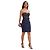 Abito bustier Sandro in pizzo blu navy
