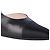 Décolleté Slingback Chanel Vintage in pelle nera e raso con punta a contrasto - vista 3