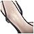 Décolleté Slingback Chanel Vintage in pelle nera e raso con punta a contrasto - vista 4
