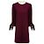 Abito midi in crepe a maniche lunghe Tibi Burgundy