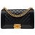 Borsa a tracolla Chanel Boy Flap in pelle d'agnello matelassé, Old Medium, Nera