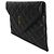 Autre Marque Saint Laurent Black Matelasse Lambskin Paris Pouch - vista 3