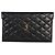 Autre Marque Saint Laurent Black Matelasse Lambskin Paris Pouch - vista 8