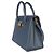 Christian Dior Tote St. Honore Large in Pelle di Vitello Granulata Blu - vista 3