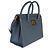 Christian Dior Tote St. Honore Large in Pelle di Vitello Granulata Blu - vista 4
