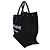 Autre Marque Tote Saint Laurent Rive Gauche in lino e pelle di vitello nera - vista 3