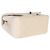 Borsa Mini Square Flap Chanel in pelle d'agnello matelassé beige - vista 7