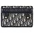 Pouch 2-in-1 30 Montaigne in jacquard Oblique blu navy Christian Dior - vista 2