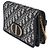 Pouch 2-in-1 30 Montaigne in jacquard Oblique blu navy Christian Dior - vista 3