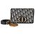 Pouch 2-in-1 30 Montaigne in jacquard Oblique blu navy Christian Dior - vista 8