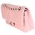 Borsa Chanel Pink Quilted Caviar Medium Classic Double Flap Bag - vista 3